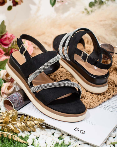 Royalfashion Sandales à talons bas Obissa pour femme