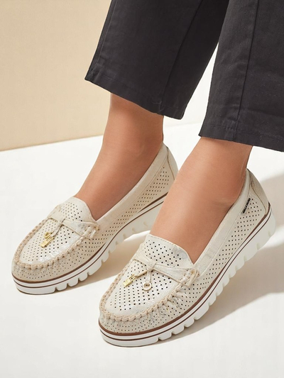 Mocassins perforés Royalfashion pour femmes Elissas