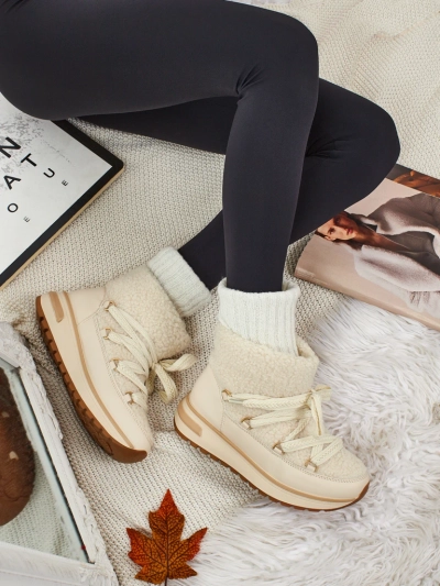 Bottes pour femmes style bottes de neige avec fourrure Verruna