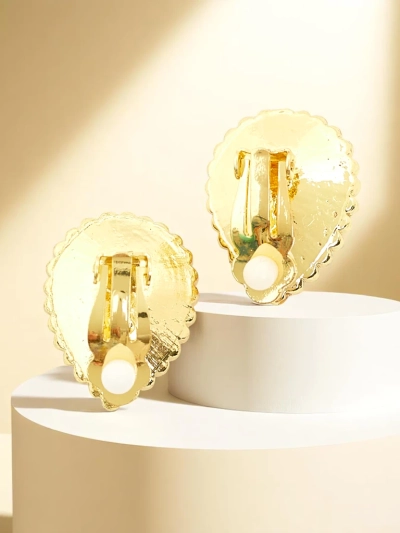 Royalfashion Boucles d'oreilles femme à clip en cristal et zircon cubique