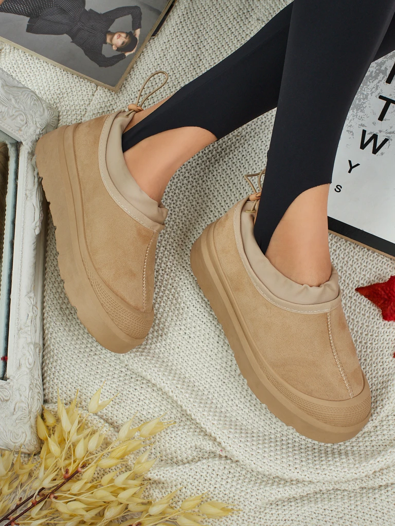 Bottes courtes de type bottes de neige pour femmes Velisee