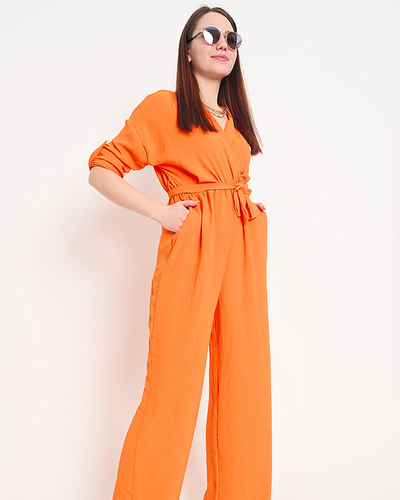 Combinaison longue femme orange - Vêtements