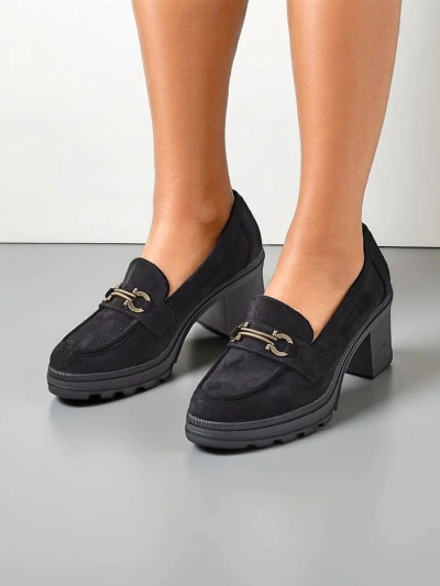Royalfashion Mocassins à talons pour femmes Tollinge