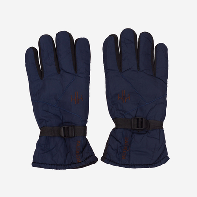 Gants pour homme isolés bleu marine avec réglage du poignet - Accessoires