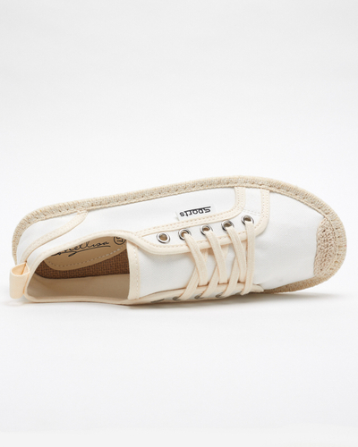 OUTLET Baskets tissées Mokida blanches femme - Footwear