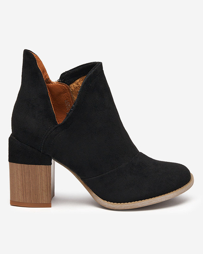 Bottines noires pour femmes avec découpes Encura - Footwear