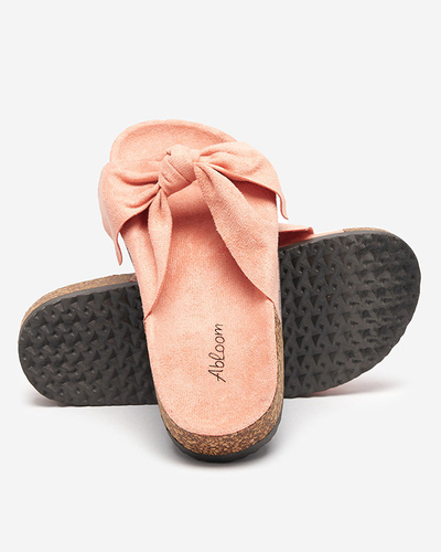 OUTLET Chaussons roses à nœud Montiana - Chaussures