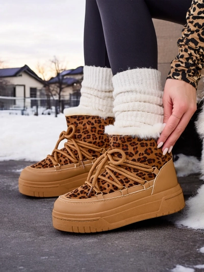 Bottes de neige à lacets pour femmes Royalfashion Moniuc