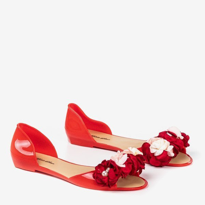 Fleurs meliski rouges avec fleurs Labada - Chaussures