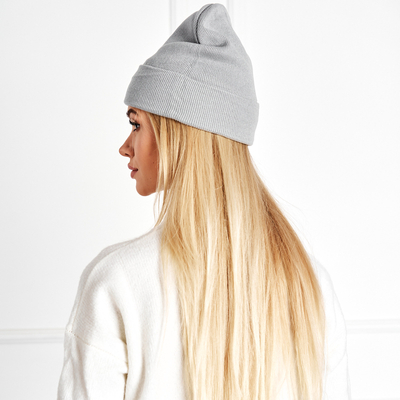 Bonnet beige à pompon - Casquettes