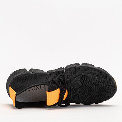 Chaussures de sport femme Bommgi noir et orange - Chaussures