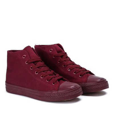 Sneakers classiques bordeaux Laurette - Chaussures 1