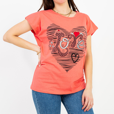 Coral T-shirt imprimé femme GRANDE TAILLE - Vêtements