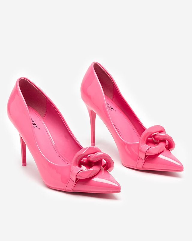 OUTLET Escarpins femme fuchsia à talon haut Salete - Souliers