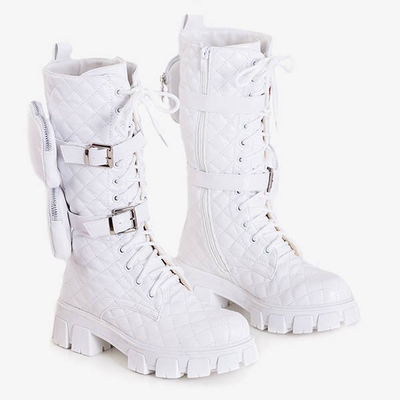 Tige matelassée Tepan blanche - Chaussures