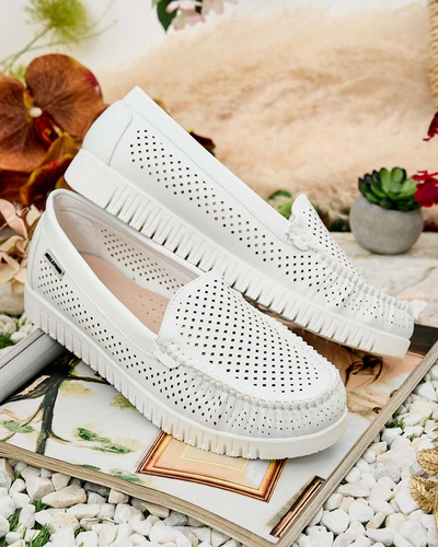 Royalfashion Mocassins en cuir pour femme Nafis