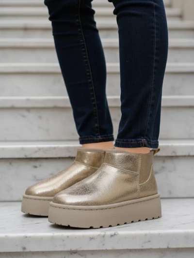 Royalfashion Bottes de neige à plateforme pour femmes a'la Dagodo