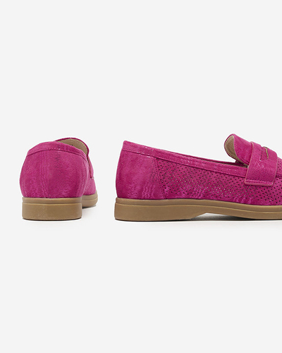 Mocassins ajourés fuchsia pour femme avec finition brillante Idesa - Footwear