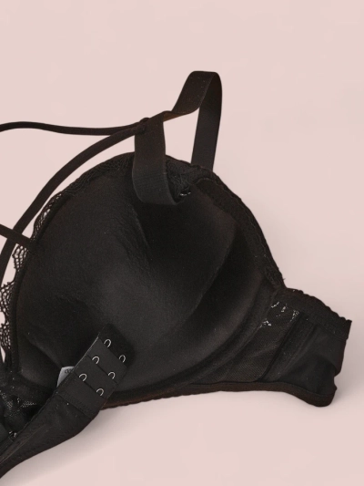 Soutien-gorge rembourré Royalfashion pour femmes avec dentelle