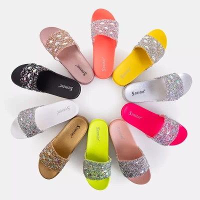 OUTLET Sandales compensées noires pour femmes avec oxydes de zirconium Sailor - Chaussures