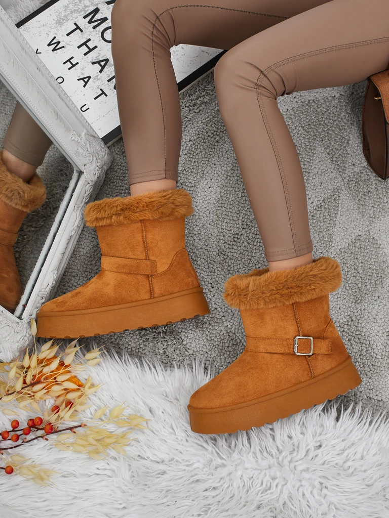 Royalfashion Bottes courtes de style bottes de neige pour femmes Myrelle