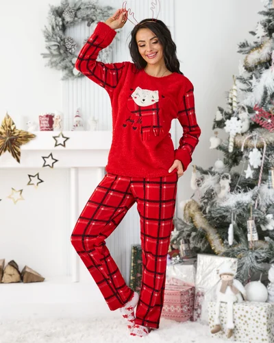 Pyjamas à carreaux Royalfashion pour femmes