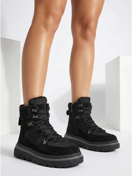 Bottines pour Femmes Aurora Noires en Cuir Élégantes pour l'Automne