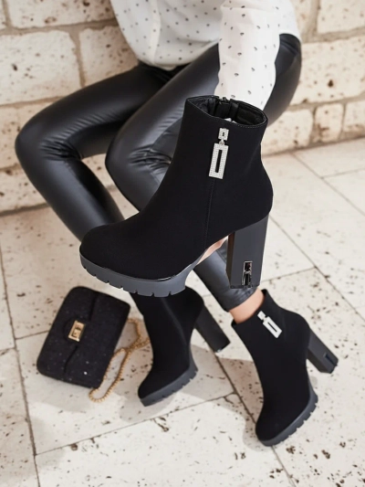 Royalfashion Bottes stiletto décorées Beroleda pour femme