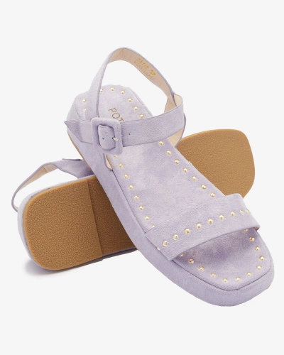 Sandales violettes pour femmes avec strass Franssia - Footwear