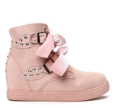 Baskets compensées Eleanor roses - Footwear