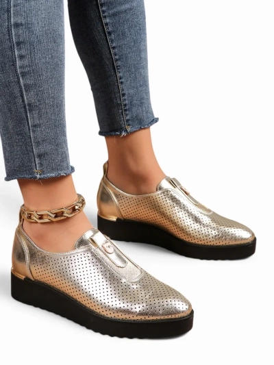 Royalfashion Chaussures aérées femme à enfiler Goffies