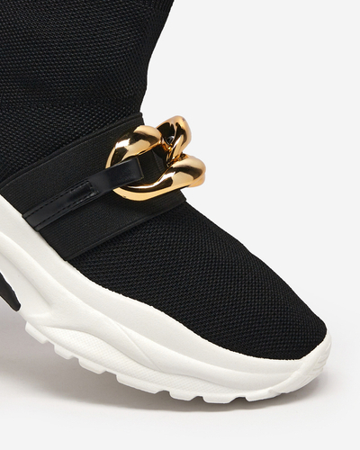 High Deveris Baskets noires pour femmes - Chaussures