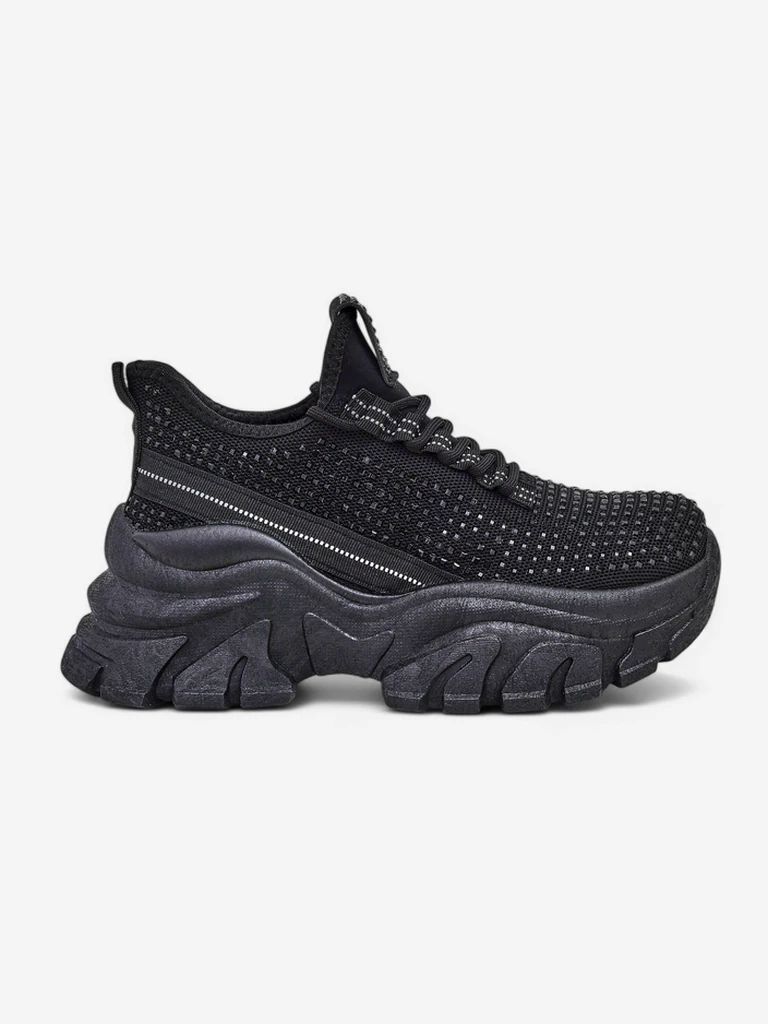 Royalfashion Baskets de Sport pour Femmes avec Strass Blysco