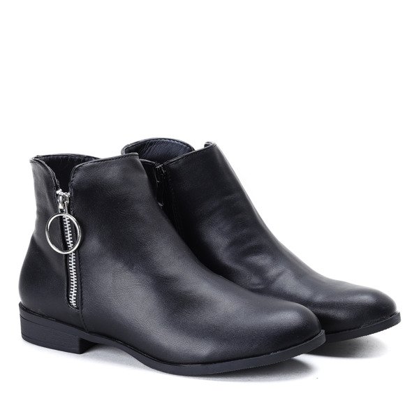 Czarne klasyczne sztyblety Anne- Obuwie