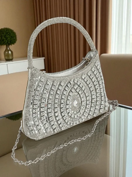 Royalfashion Pochette pour femme avec zircons Sova Glint