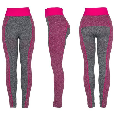 Guêtres grises avec inserts roses - Pantalon 1