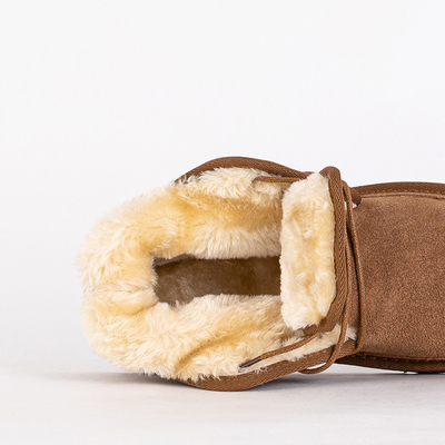 Bottines Enfant Venus Camel Cuir Confortables pour l'Automne