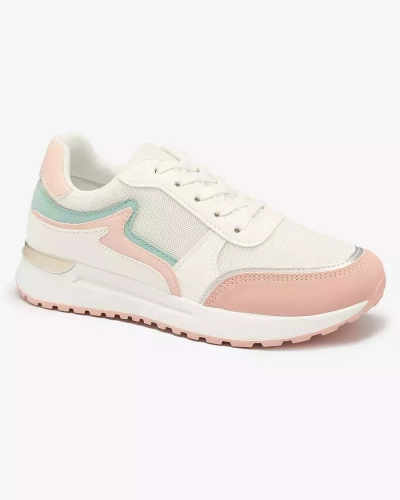 OUTLET Chaussures de sport blanches et roses pour femmes Vegris - Footwear