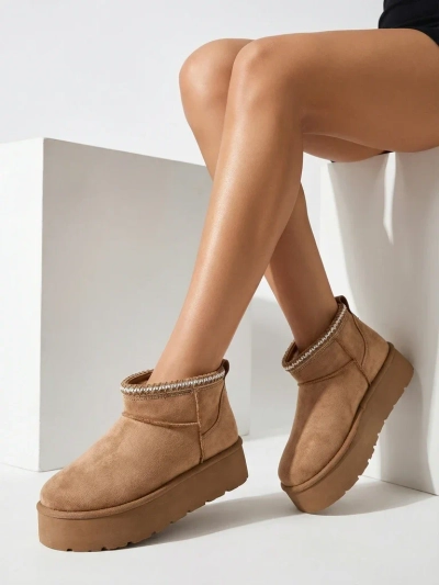 Royalfashion Bottes courtes pour femmes a'la bottes de neige Xoalla