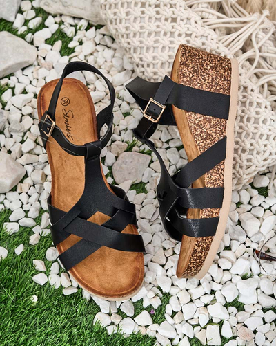 Royalfashion Sandales à talon Methet pour femme