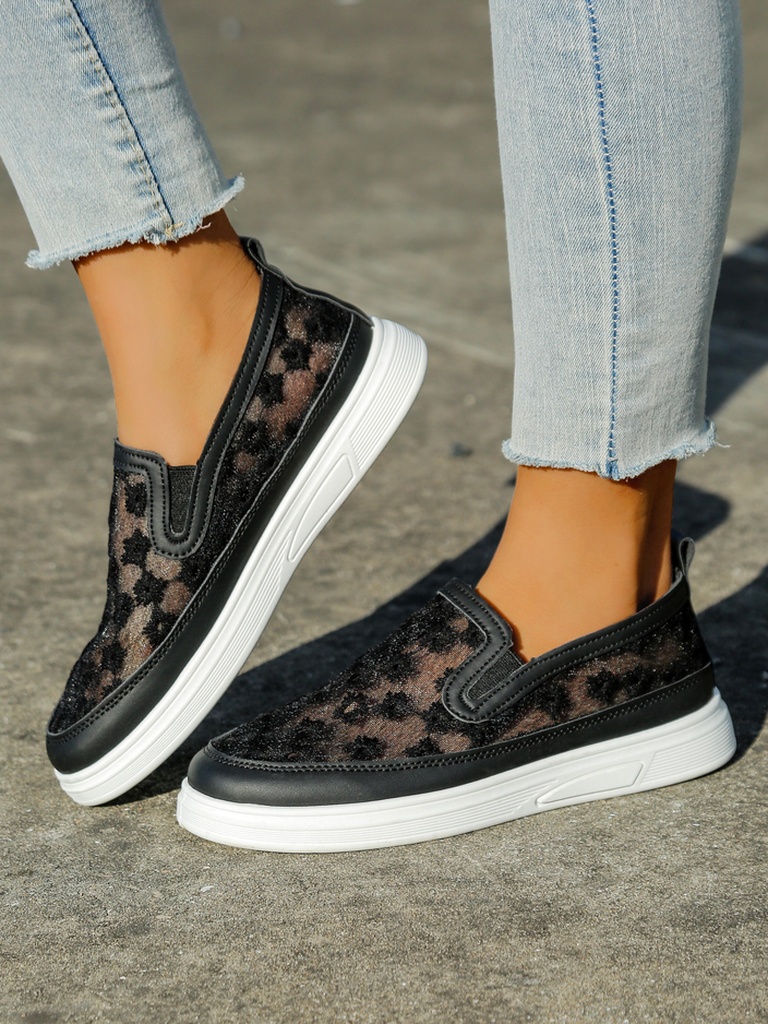Mocassins en mesh Royalfashion pour femmes avec fleurs Emzos