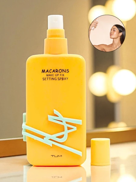 Macarons Spray Fixateur de Maquillage Jaune
