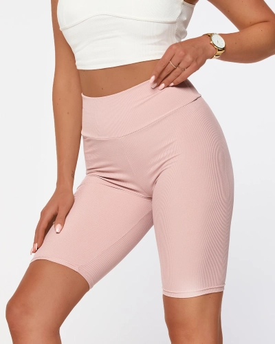 Leggings de cyclisme pour femme en rose- Vêtements
