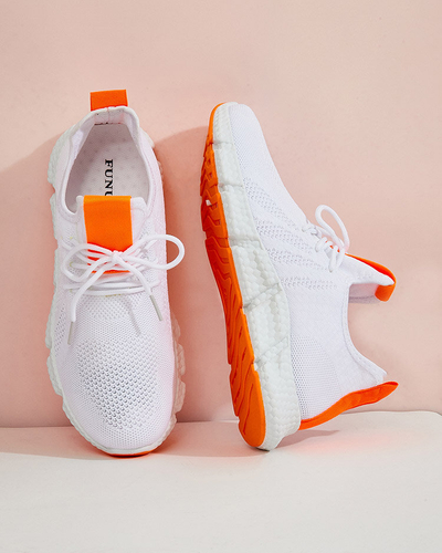 Chaussures de sport femme Baym blanches et orange - Footwear