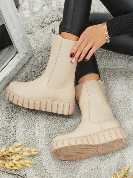 Bottines montantes pour femmes en similicuir écologique Livora