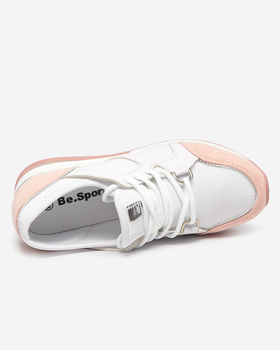Baskets blanches et roses pour femmes sur un coin intérieur Fifitys - Footwear