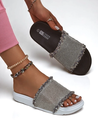 Royalfashion Sandales plates pour femmes SparkleWalk
