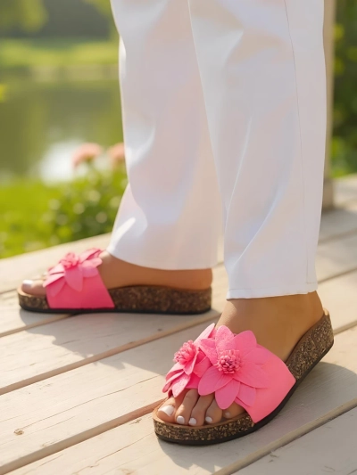 Sandales Royalfashion pour femmes avec fleurs Foules