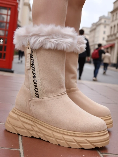 Royalfashion Bottes de neige pour femmes Zebio