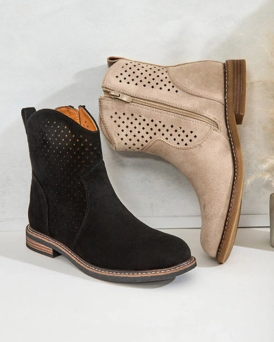 Royalfashion Bottes ajourées Toffas pour femme